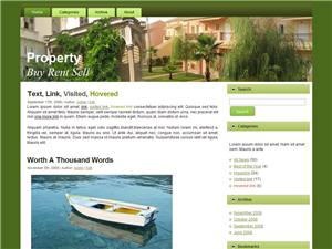 screenshot Free WordPress Theme GreenProperty